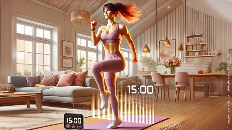 Treino de 15 Minutos para Queimar Gordura em Casa