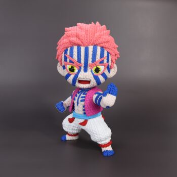 Akaza Amigurumi 3D - Boneco Estilo Crochê