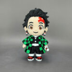 Tanjiro Amigurumi 3D - Boneco Estilo Crochê