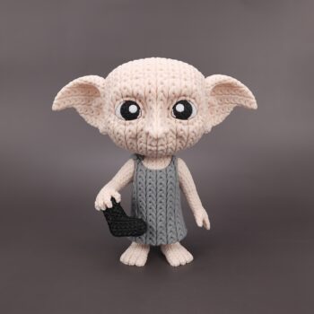 Dobby Amigurumi 3D - Boneco Estilo Crochê