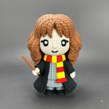Hermione Amigurumi 3D - Boneco Estilo Crochê