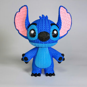 Stitch Amigurumi 3D - Boneco Estilo Crochê