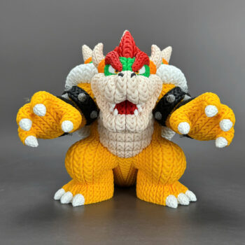 Bowser Amigurumi 3D - Boneco Estilo Crochê