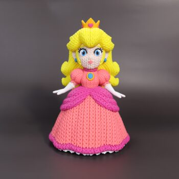 Peach Amigurumi 3D - Boneco Estilo Crochê