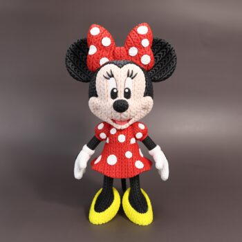 Minnie Amigurumi 3D - Boneco Estilo Crochê