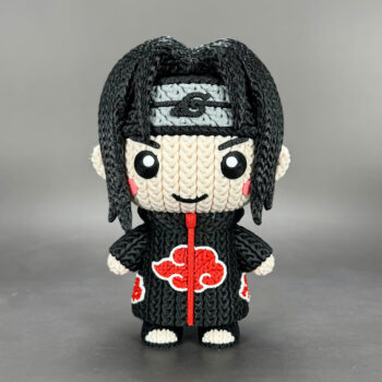 Itachi Amigurumi 3D - Boneco Estilo Crochê