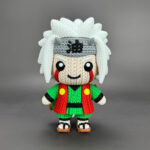 Jiraiya Amigurumi 3D - Boneco Estilo Crochê