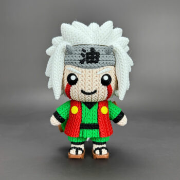 Jiraiya Amigurumi 3D - Boneco Estilo Crochê