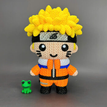 Naruto Amigurumi 3D - Boneco Estilo Crochê