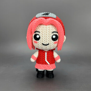 Sakura Amigurumi 3D - Boneco Estilo Crochê