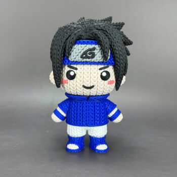 Sasuke Amigurumi 3D - Boneco Estilo Crochê
