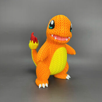 Charmander Amigurumi 3D - Boneco Estilo Crochê