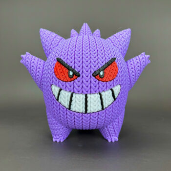 Gengar Amigurumi 3D - Boneco Estilo Crochê