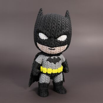 Batman Amigurumi 3D - Boneco Estilo Crochê