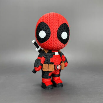 Deadpool Amigurumi 3D - Boneco Estilo Crochê