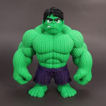 Hulk Amigurumi 3D - Boneco Estilo Crochê