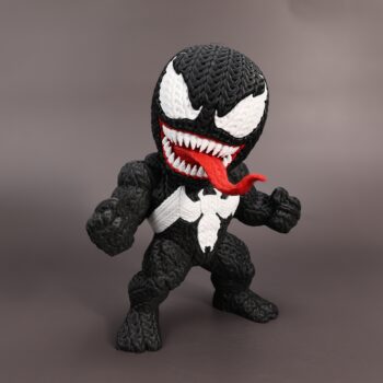 Venom Amigurumi 3D - Boneco Estilo Crochê