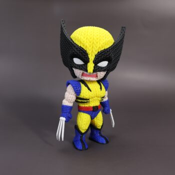 Wolverine Amigurumi 3D - Boneco Estilo Crochê