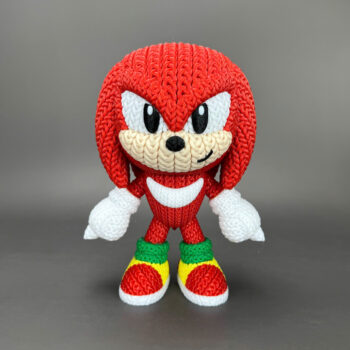 Knuckles Amigurumi 3D - Boneco Estilo Crochê