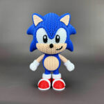 Sonic Amigurumi 3D - Boneco Estilo Crochê