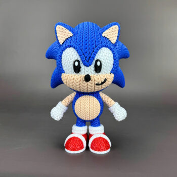 Sonic Amigurumi 3D - Boneco Estilo Crochê