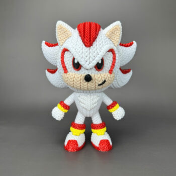 Super Shadow Amigurumi 3D - Boneco Estilo Crochê