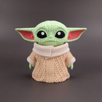 Baby Yoda Amigurumi 3D - Boneco Estilo Crochê