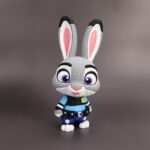 Judy Hopps Amigurumi 3D - Boneco Estilo Crochê
