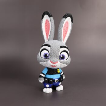 Judy Hopps Amigurumi 3D - Boneco Estilo Crochê